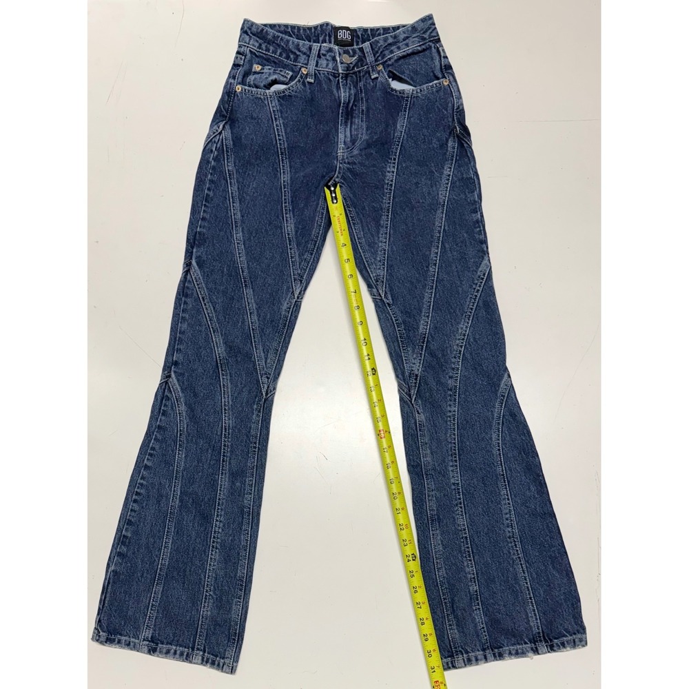 BDG Urban Outfitters Seamed Flare Jeans Blue Denim High Rise Size 25 OB1429557‎